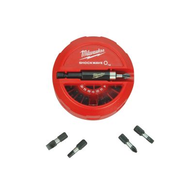 Milwaukee Shockwave Impact Duty Driver 22-Piece Bits in Puck
