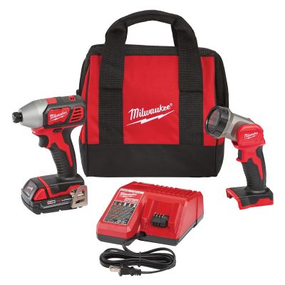 Milwaukee M18 - 18V Hex Impact Driver w/ LED Work Light Special Kit