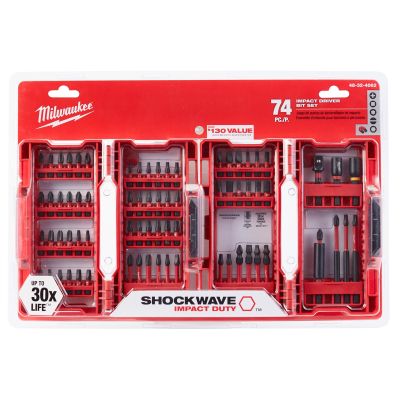 Milwaukee 74PC SHOCKWAVE Impact Duty Driver Bit Set