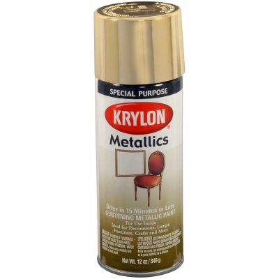 Krylon Metallic Paints; Brass Metallic; 12 oz. Aerosol