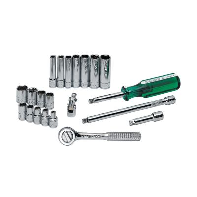 SKT4921 image(0) - TOOL SET 1/4IN. DRIVE 21PC SAE 6 PT W/RATCH