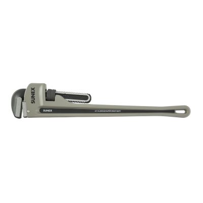 Sunex Tools 24 in. Aluminum Super Heavy Duty Pipe Wrench, phosphated jaws