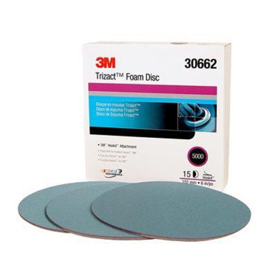 MMM30662 image(0) - Trizact Hookit Foam Disc 6" P5000 (15/Pack)