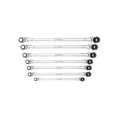 KTIXDKITDBM14 image(0) - 7 Pc. Metric Double Box Univ Spline 90 Tooth Rev Ratchet Set