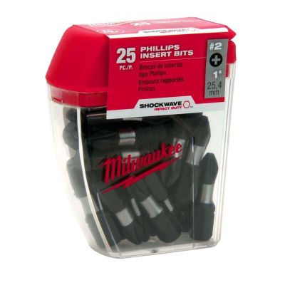 MLW48-32-4604 image(0) - SHOCKWAVE IMP DUTY PHILLIPS #2 INSERT BITS (PK OF 25)