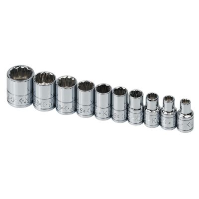 SKT4946 image(0) - SOCKET SET 1/4IN. DRIVE 10 PC SAE STD 12 POINT