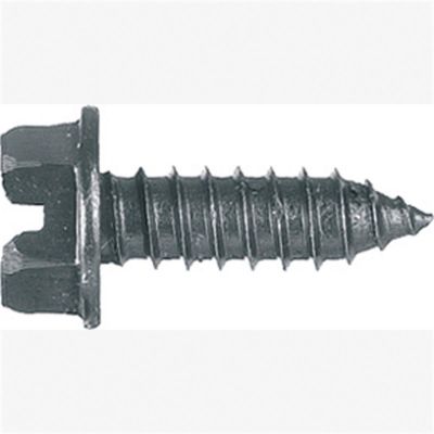 ABD6218B image(0) - Lic Plt Scrw Blk OD Wsh Hd Slt