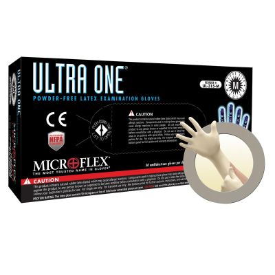 MFXUL315L image(0) - ULTRA ONE PF LATEX EXT CUFF EXAM GLOVES LARGE