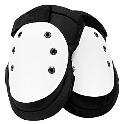 SAS7102 image(0) - Deluxe Plastic Cap Knee Pads w/ Velcro Closures, Water and Abrasion Resistant