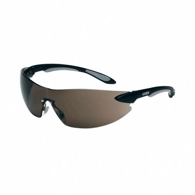 UVXS4401 image(0) - IGNITE SAFETY EYEWEAR BLACK/SILVER FRAME GREY LENS