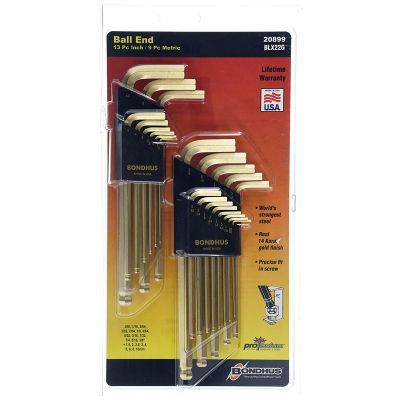 BND20899 image(0) - 22PC Color Guard SAE/MET L Wrench Display