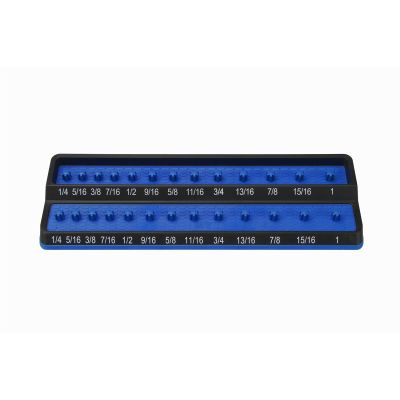 3/8 in. Fractional SAE Peg Socket Holder, Blue