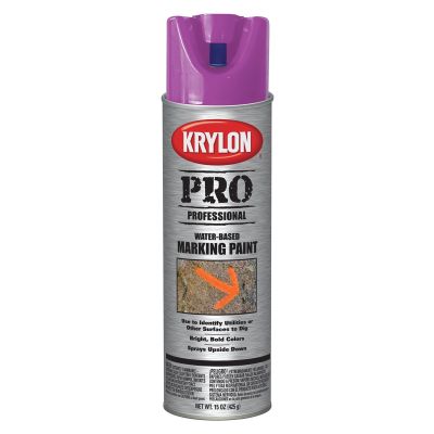 Krylon Marking Paints; Water Based; Fluorescent Purple; 15 oz. Aerosol