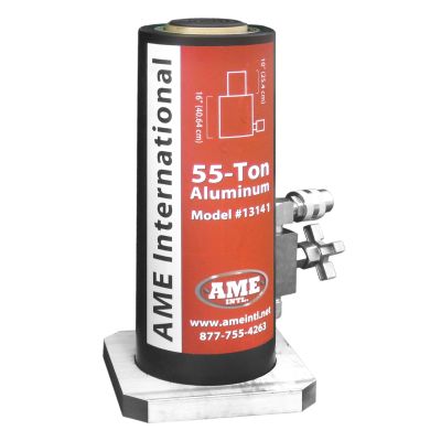 55 Ton Aluminum Jack, 10" Stroke with New Saddle