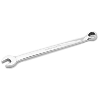 Long Chrome Combination Wrench, 5/8", with 12 Point Box End, Fully Polished, 9-9/16" Long