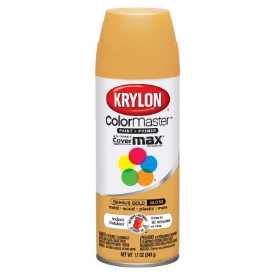 Krylon Colormaster Paint; Bauhaus Gold; 12 oz. Aerosol