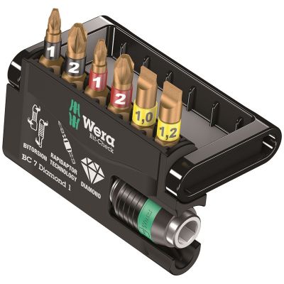 Wera Tools 7-Piece Bit Holder and Set