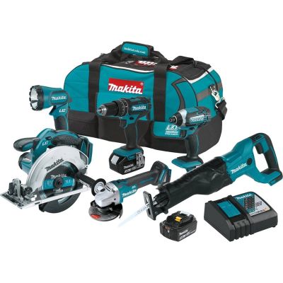 Makita 18V LXT Li-Ion 3.0 Ah Cordless 6-Piece Combo Kit