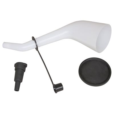 Offset Funnel with Cap and Lid