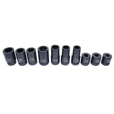 Impact Socket Set 1" Dr Wheel Service 10 Pc