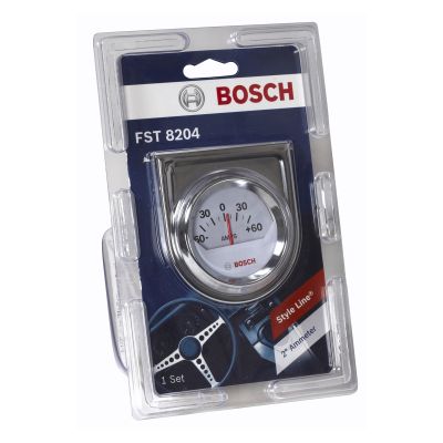Bosch Performance Style Line 2" Ammeter Gauge (White Face)