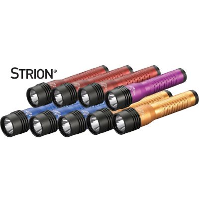 12-Pack Strion LED HL Flashlight in Assorted Colors