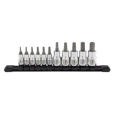 Sunex Tools 11-Piece 1/4 & 3/8 Drive Tamperproof Star Bit Socket Set
