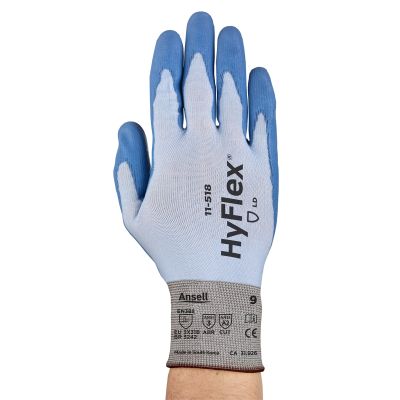 HYFLEX 11-518 LIGHTDUTY CUT RES GLOVES, SZ 10