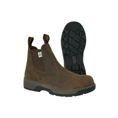 Blue Tongue Cigar Brown 6 in. Composite Safety Toe Slip-On Boots, Size 11