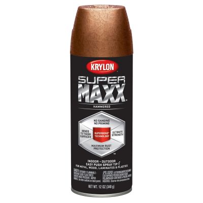 Krylon Supermaxx Paint+Primer; Hammered Copper; 12 oz. Aerosol
