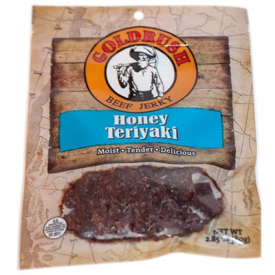 Honey Teriyaki 2.85 oz. Goldrush Beef Jerky 12-ct