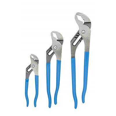 CHANNELLOCK V-Jaw Tongue and Groove Pliers 3-Piece Set, Includes 442, 422 and 412 Pliers
