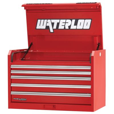 36" Professional HD Series 5-Drawer Chest in Red Finish