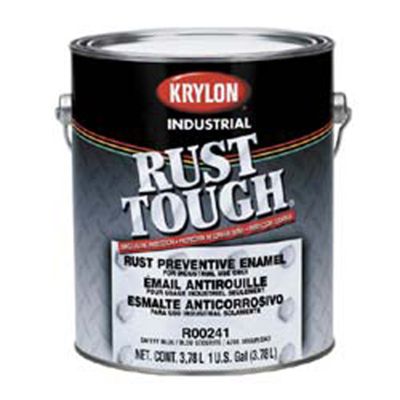 Krylon Rust-Tough Enamel Paint. White, One Gallon