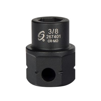 Sunex Tools 1/2 in. Drive 6-Point Low Profile Impact Socket w/ Hex Shank, 3/8 in.