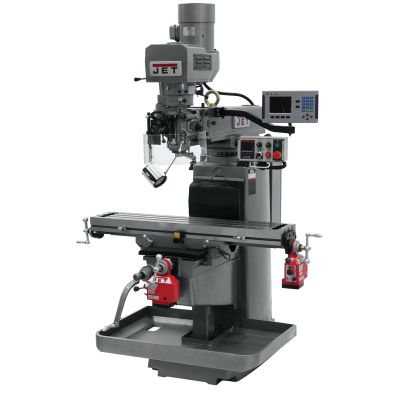 JET JTM-1050EVS2/230 Mill w/ Acu-Rite 200S DRO w/ X and Y-Axis Powerfeeds