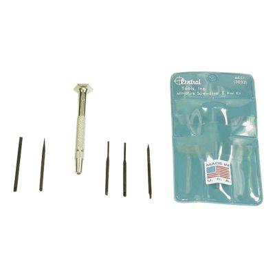 6 Piece Minature Screwdriver Set with Awl