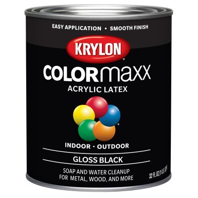 Krylon COLORmaxx Paint + Primer, Gloss Black