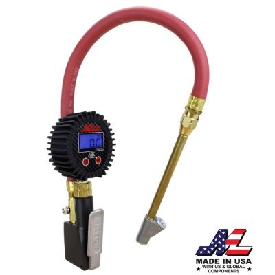 Compact Inflator Gauge w/ Digital Gauge and Straigt