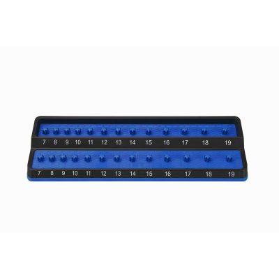 MTSPSH38M-BLU image(0) - 3/8" Metric Peg Socket Holder - Blue