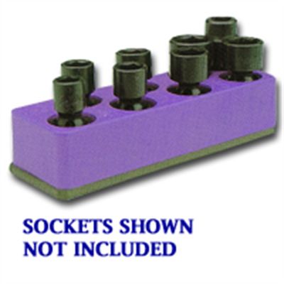3/8 in. Drive Universal Purple 8 Hole Impact Socket Holder