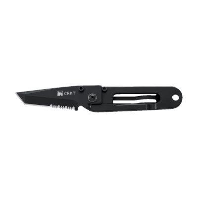 K.I.S.S. in the Dark 2.25-Inch Serrated Blade Knife, Black