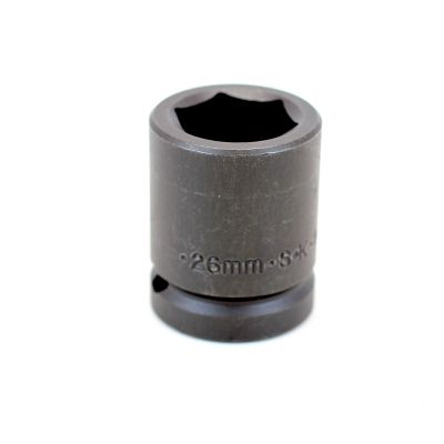 26mm 3/4" Drive 6-Point Metric Std Impact Socket