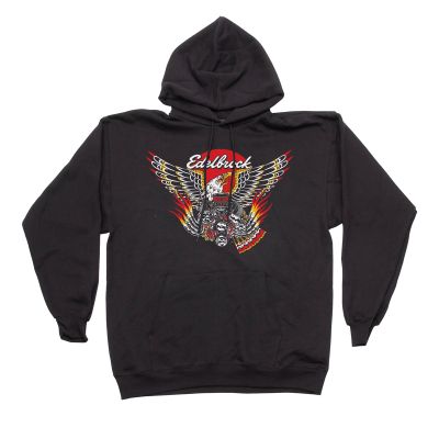 Edelbrock Crate Eagle Pullover Hoodie Sweatshirt, XL