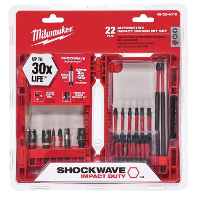 22-Piece Automotive Shockwave Impact Driver Bit Set
