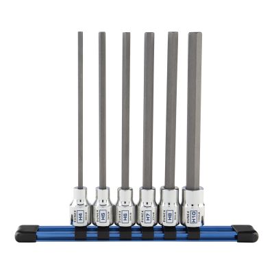 Sunex Tools 6-Piece 3/8 in. Long Metric Hex Bit Socket Set