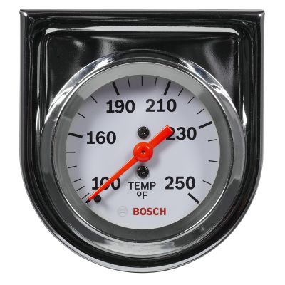 2" Mechanical Water/Oil Temperature Gauge, White Face