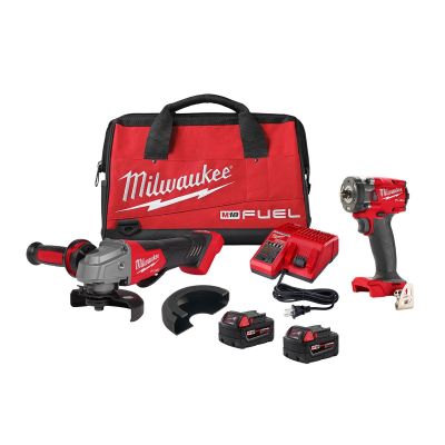 MLW2991-22 image(0) - M18 FUEL Compact Impact Wrench and Grinder 2-Tool Combo Kit