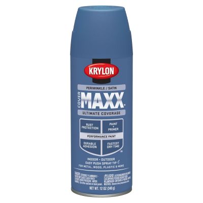 Krylon Covermaxx Paint+Primer; Satin Periwinkle; 12 oz. Aerosol