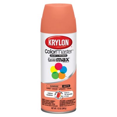 Krylon Colormaster Paint; Matte Sunrise; 12 oz. Aerosol